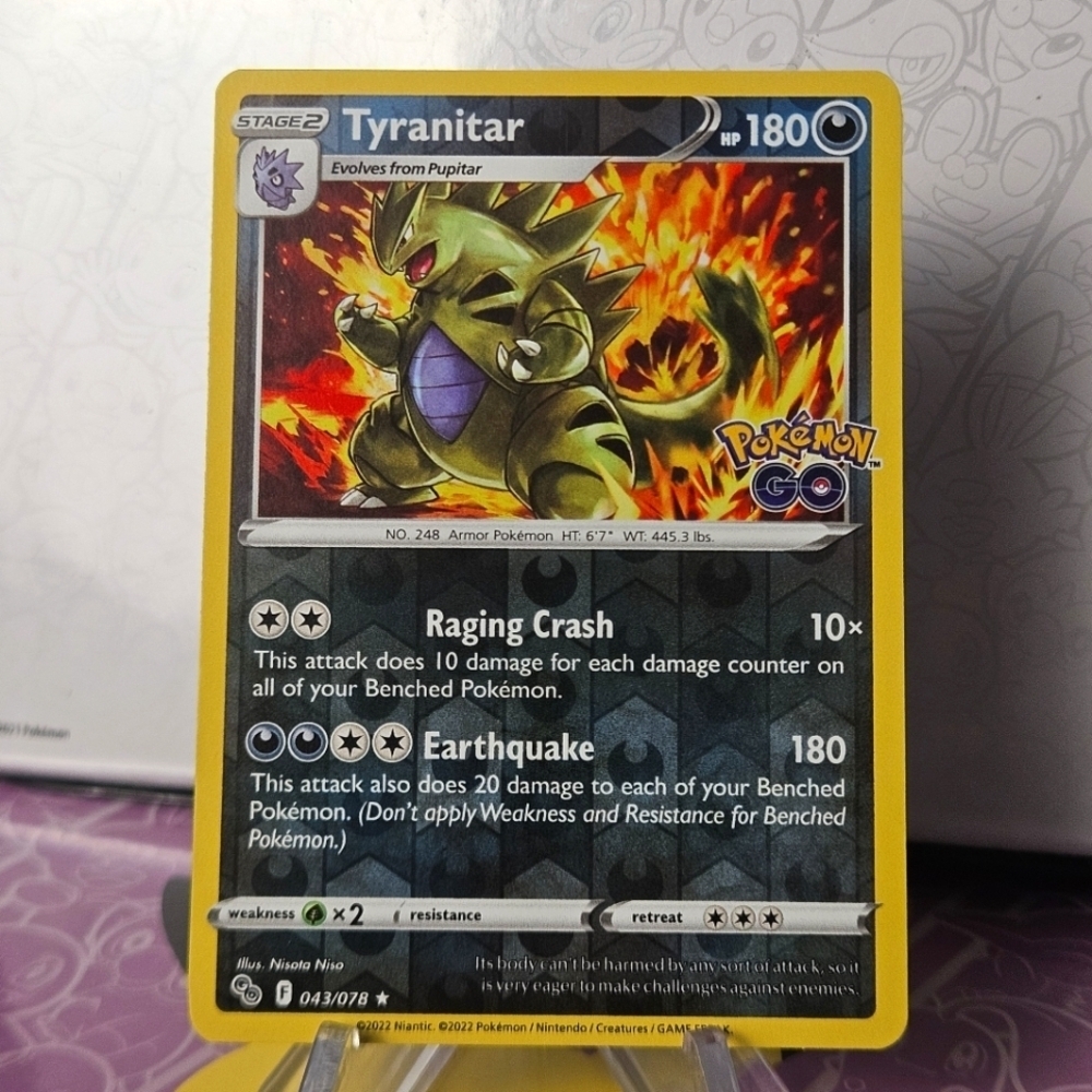 Tyranitar 043/078 Pokemom TCG Reverse Holo